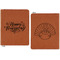 Thanksgiving Cognac Leatherette Zipper Portfolios with Notepad - Double Sided - Apvl