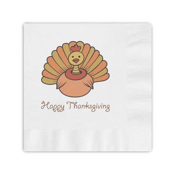 Custom Thanksgiving Coined Cocktail Napkins