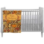 Thanksgiving Crib Comforter / Quilt (Personalized)