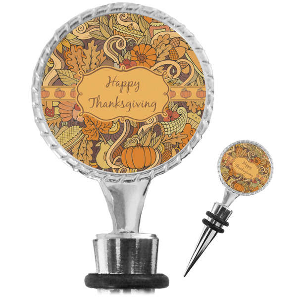 Custom Thanksgiving Wine Bottle Stopper (Personalized)