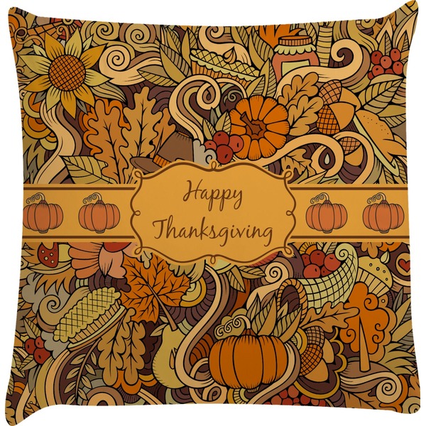 Custom Thanksgiving Decorative Pillow Case (Personalized)