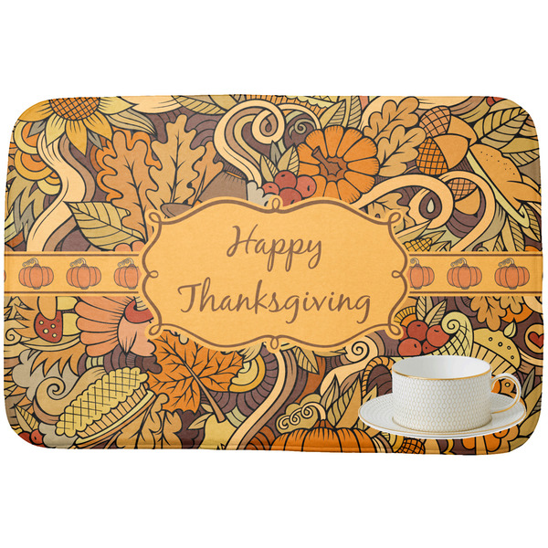 Thanksgiving Dish Drying Mat - with cup