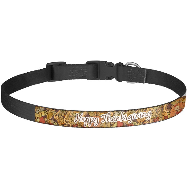 Custom Thanksgiving Dog Collar - Large (Personalized)