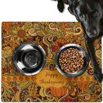 Thanksgiving Dog Food Mat - Large