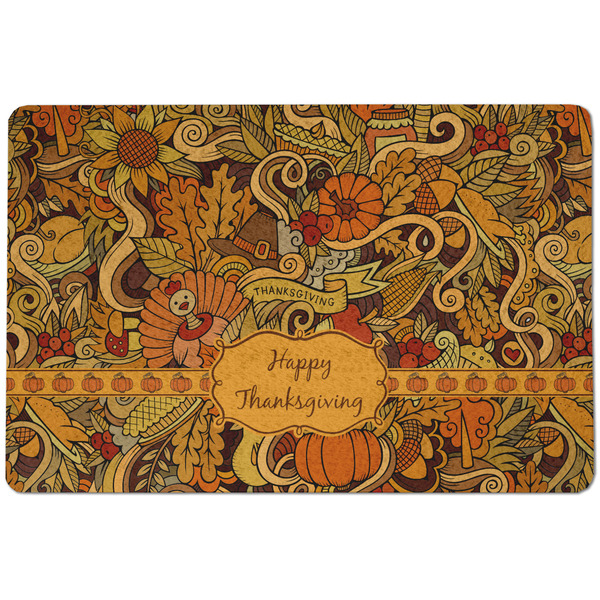 Thanksgiving Dog Food Mat - Small without bowls