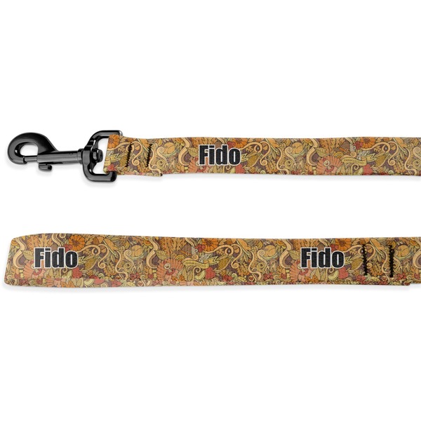 Custom Thanksgiving Deluxe Dog Leash - 4 ft (Personalized)