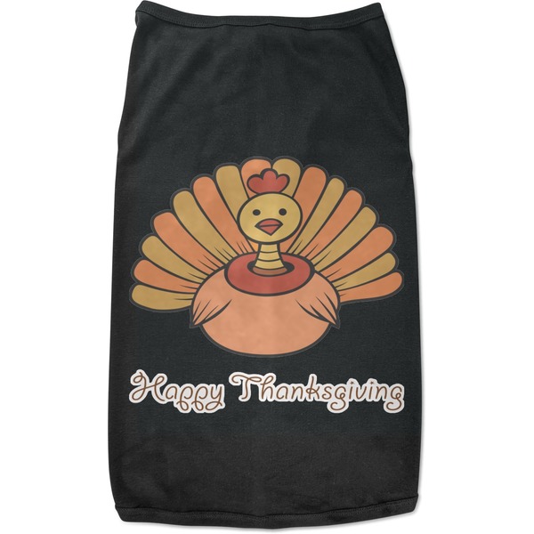 Custom Thanksgiving Black Pet Shirt (Personalized)