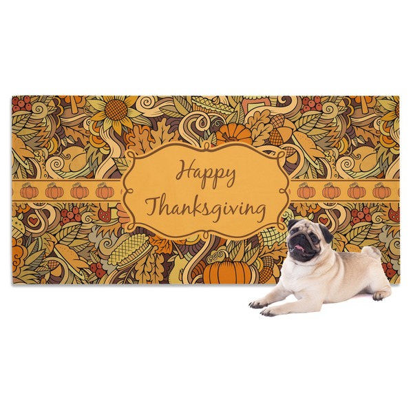 Custom Thanksgiving Dog Towel (Personalized)