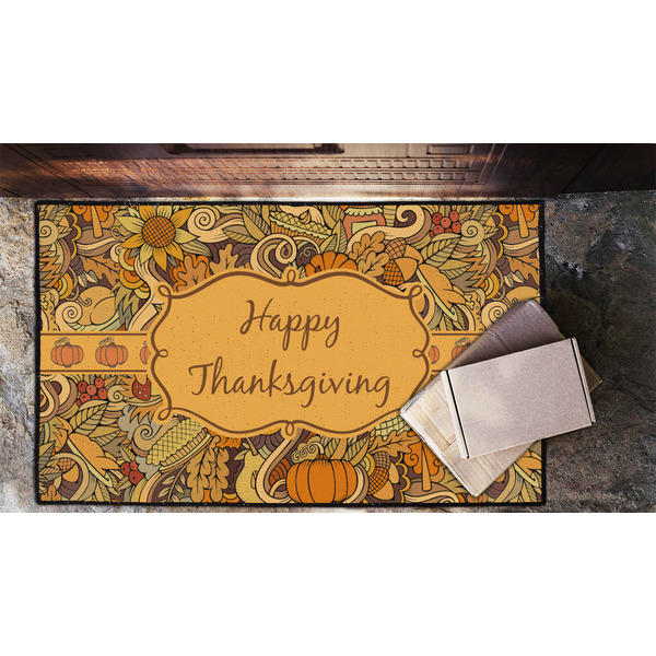 Thanksgiving Door Mat - LIFESTYLE (Lrg)