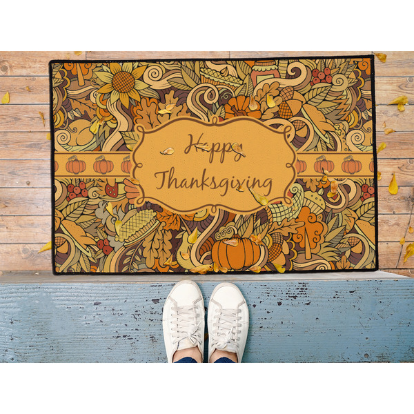 Thanksgiving Door Mat - LIFESTYLE (Med)