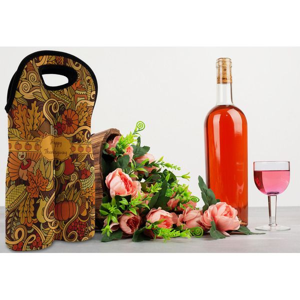 Thanksgiving Double Wine Tote - LIFESTYLE (new)