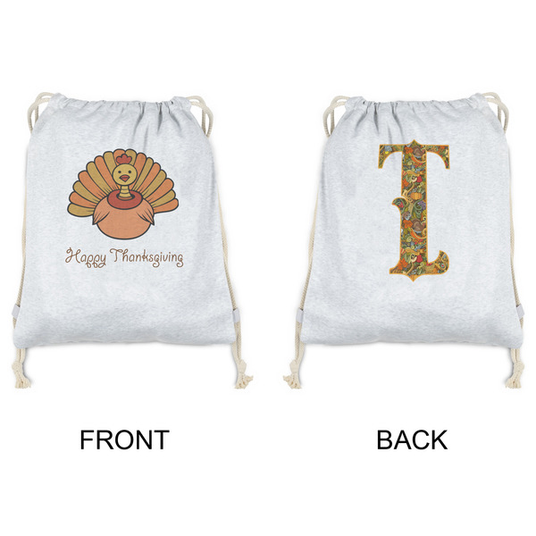 Thanksgiving Drawstring Backpacks - Sweatshirt Fleece - Double Sided - APPROVAL
