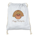 Thanksgiving Drawstring Backpack - Sweatshirt Fleece - Double Sided