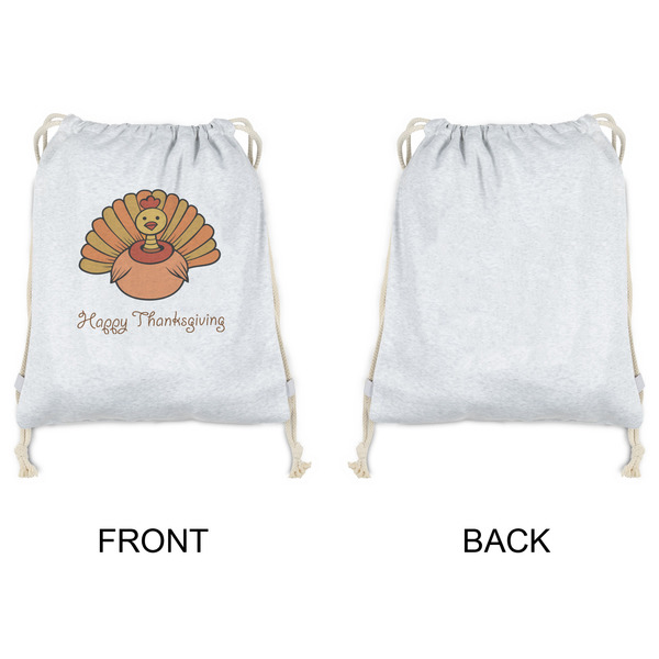 Thanksgiving Drawstring Backpacks - Sweatshirt Fleece - Single Sided - APPROVAL