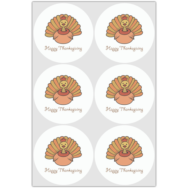 Thanksgiving Drink Topper - Large - Set of 6