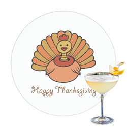 Thanksgiving Printed Drink Topper - 3.25"