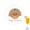 Thanksgiving Printed Drink Topper - 2.15"