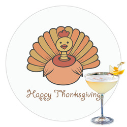 Thanksgiving Printed Drink Topper - 3.5"