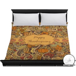 Thanksgiving Duvet Cover - King (Personalized)