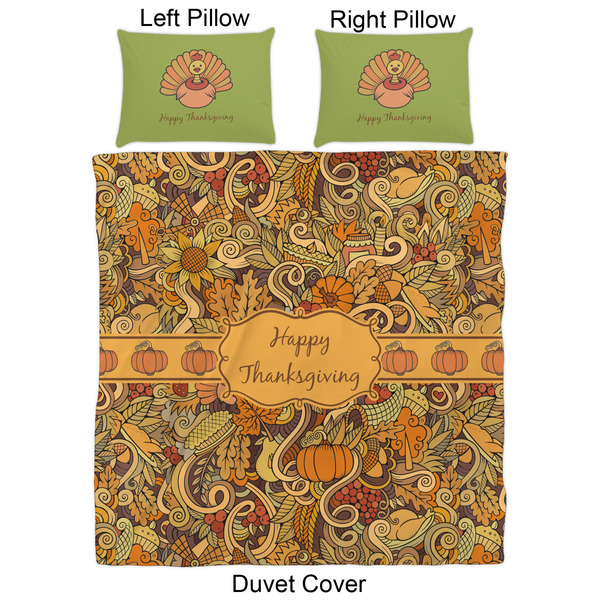 Thanksgiving Duvet Cover Set - Queen - Approval