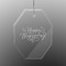 Thanksgiving Engraved Glass Ornaments - Octagon
