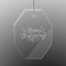 Thanksgiving Engraved Glass Ornament - Octagon