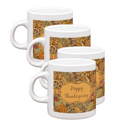 Thanksgiving Single Shot Espresso Cups - Set of 4
