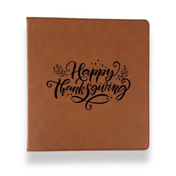 Thanksgiving Leather Binder - 1" - Rawhide - Front View