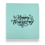 Thanksgiving Leather Binder - 1" - Teal