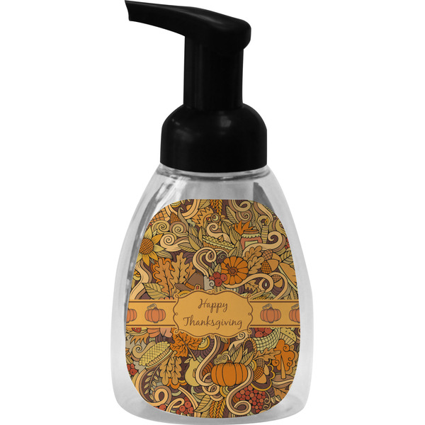 Custom Thanksgiving Foam Soap Bottle - Black