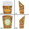 Thanksgiving French Fry Favor Box - Front & Back View