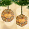 Thanksgiving Frosted Glass Ornament - MAIN PARENT