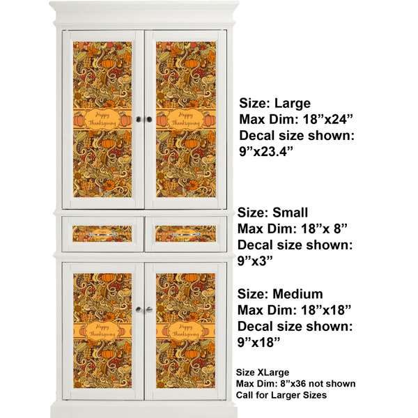 Thanksgiving Full Cabinet (Show Sizes)