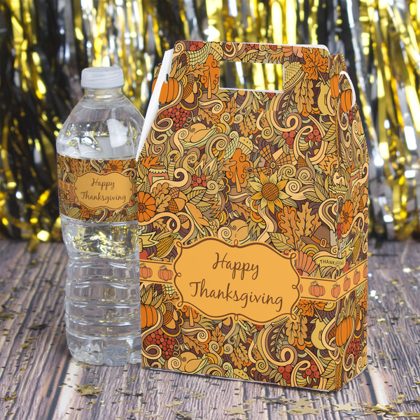 Thanksgiving Gable Favor Box - In Context