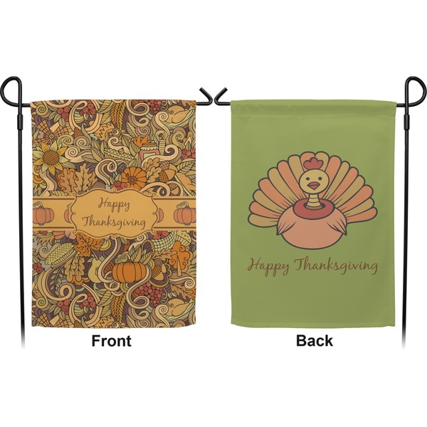 Thanksgiving Garden Flag - Double Sided Front and Back