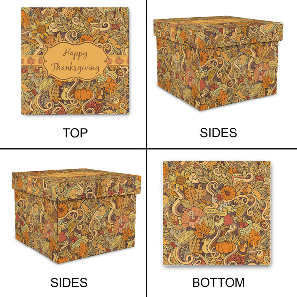 Thanksgiving Gift Boxes with Lid - Canvas Wrapped - Medium - Approval