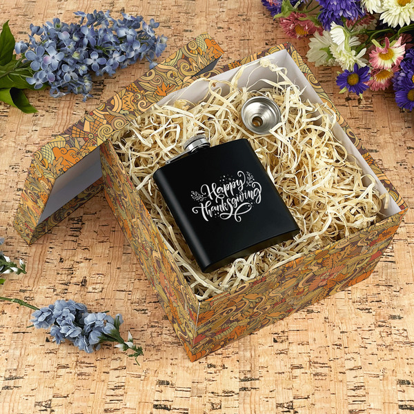 Thanksgiving Gift Boxes with Lid - Canvas Wrapped - X-Large - In Context
