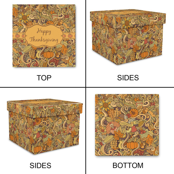 Thanksgiving Gift Boxes with Lid - Canvas Wrapped - XX-Large - Approval