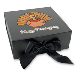 Thanksgiving Gift Box with Magnetic Lid - Black