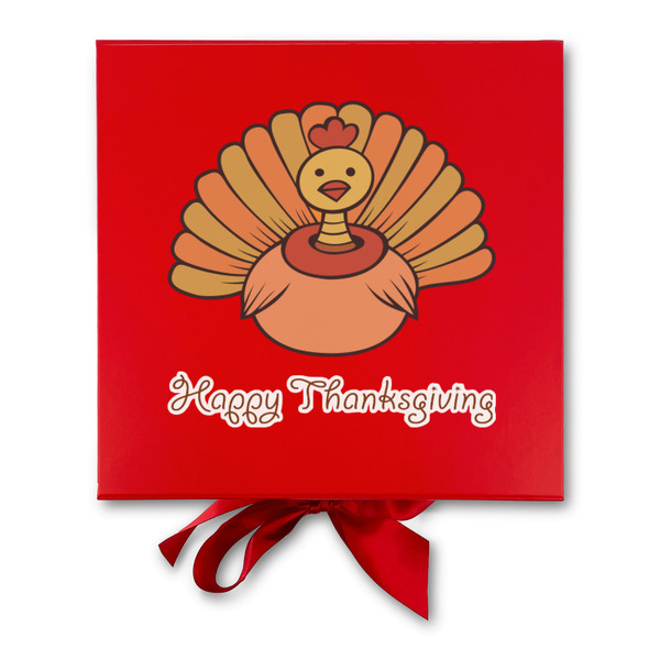 Thanksgiving Gift Boxes with Magnetic Lid - Red - Approval