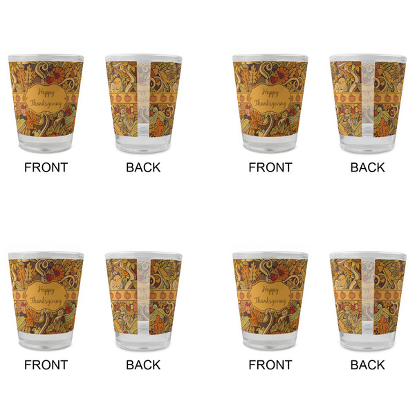 Thanksgiving Glass Shot Glass - Standard - Set of 4 - APPROVAL