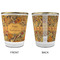 Thanksgiving Glass Shot Glass - with gold rim - APPROVAL