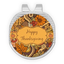 Thanksgiving Golf Ball Marker - Hat Clip - Silver