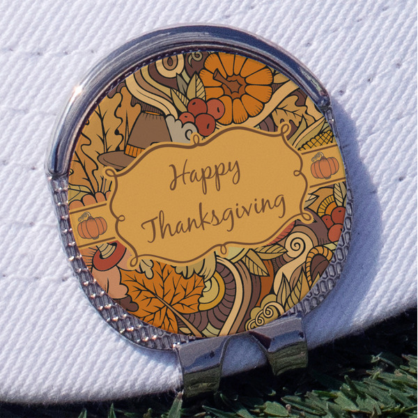 Custom Thanksgiving Golf Ball Marker - Hat Clip