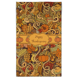 Thanksgiving Golf Towel - Poly-Cotton Blend - Large