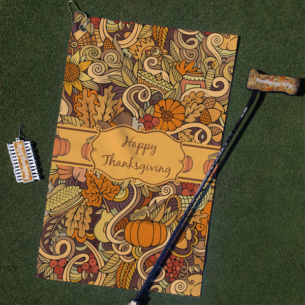 Custom Thanksgiving Golf Towel Gift Set (Personalized)