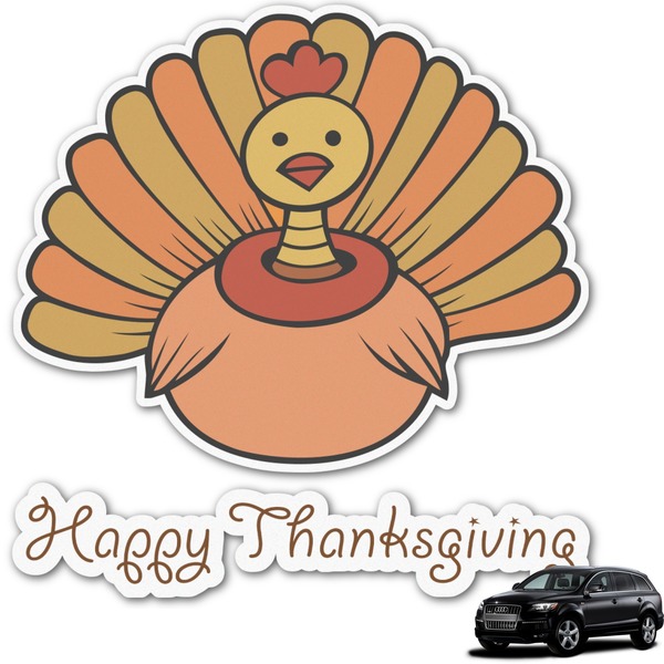 Custom Thanksgiving Graphic Car Decal (Personalized)