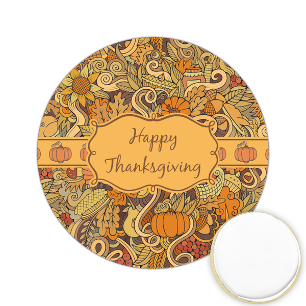 Custom Thanksgiving Printed Cookie Topper - 2.15"