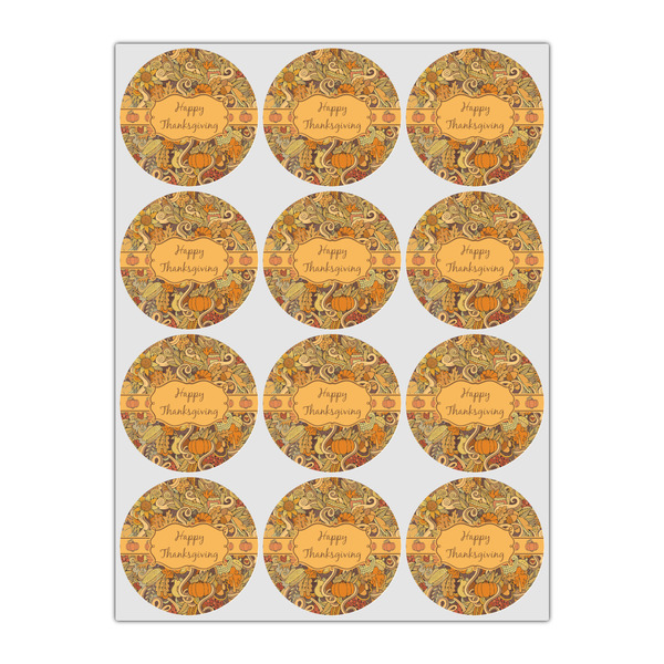 Thanksgiving Icing Circle - Small - Set of 12
