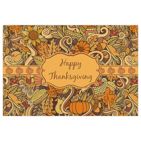 Thanksgiving Indoor / Outdoor Rug - 2'x3' - Front Flat